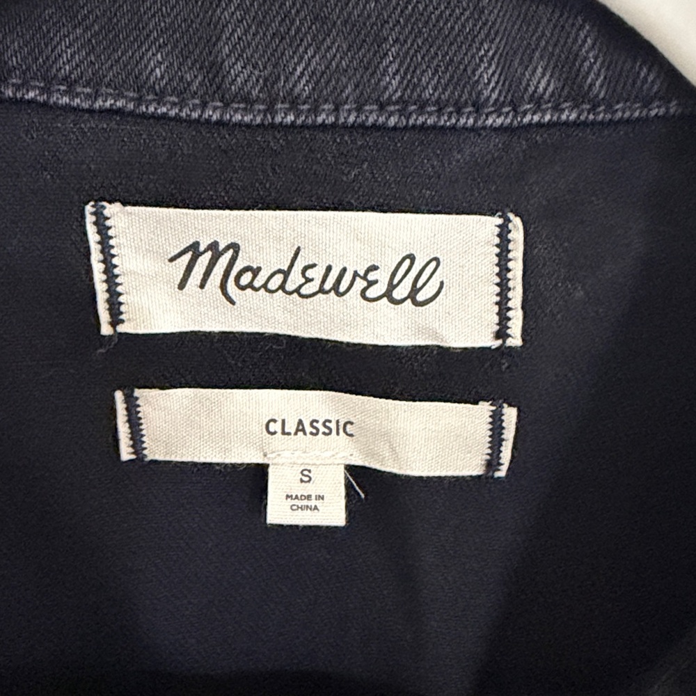 Madewell Black Denim Trucker Jacket - Picture 3 of 6
